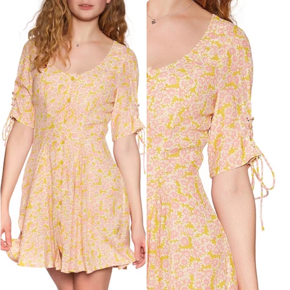 Free People Women's All Laced Up Mini Dress - size XS